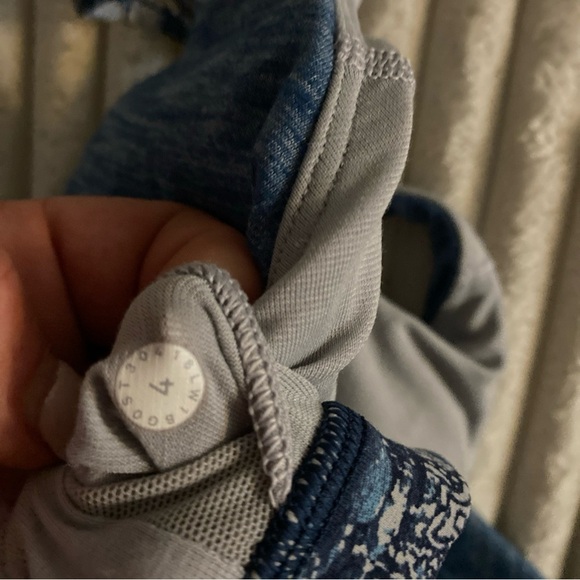 Lululemon Athletica‎ Blue Backless Tank Top 2 in 1 Size 4 - Picture 7 of 8